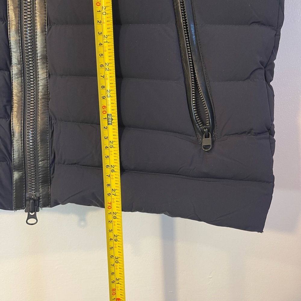 Mackage Mike Down Hooded Puffer Goose Down Jacket Size 42 - Navy Blue - Picture 14 of 14